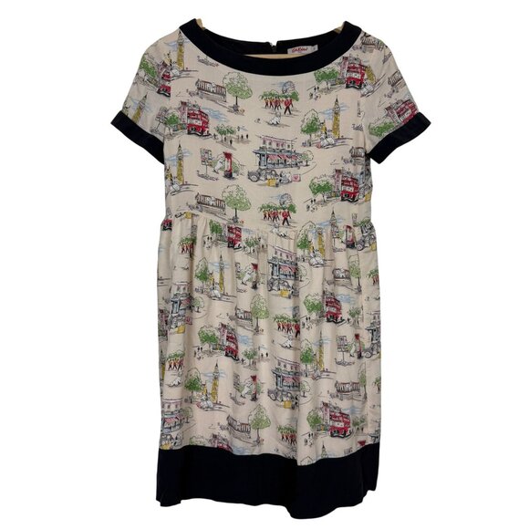 Cath Kidston Dresses & Skirts - Cath Kidston Dress Womens Sz 8 Billie Goes to Town London Dog Theme Lined Rayon